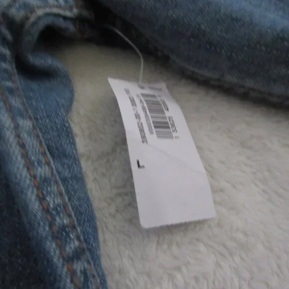 Old Navy Blue Jean Jacket NWT Large - Picture 5 of 7
